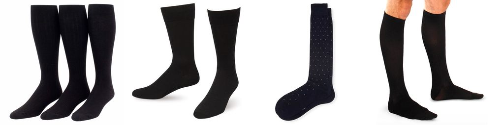 black dress socks for men